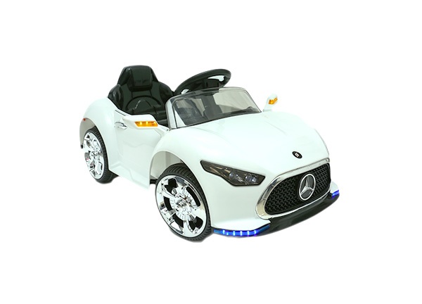 White A Class Car for Kids