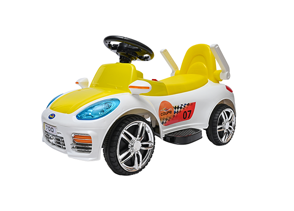 Yellow Coupe Car for Kids 2