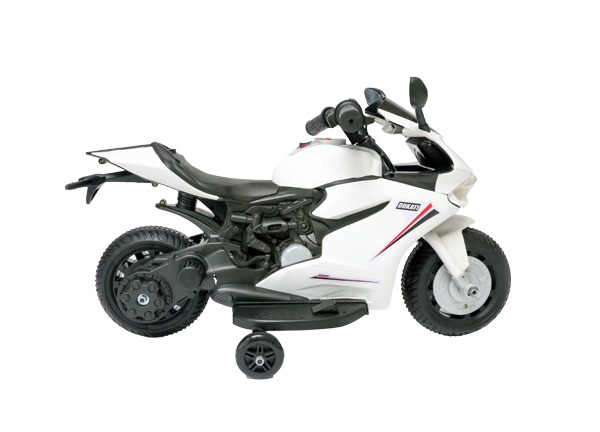 White Mini Ducati Bike for kids