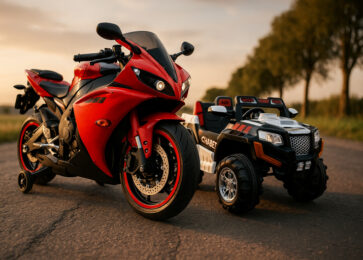 Elelctric motorcycle vs electric car for kids