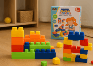 playing blocks, play building blocks, buy building blocks toys online at best price in Pakistan, plastic building blocks, childrens building blocks, benefits of playing blocks for children, best toys for early learning