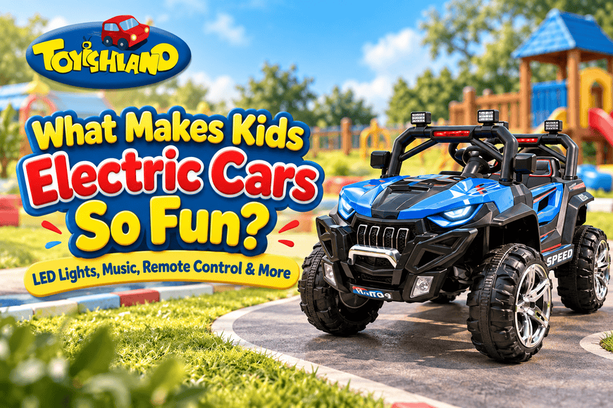 What Makes Kids Electric Cars So Fun LED Lights, Music, Remote Control & More